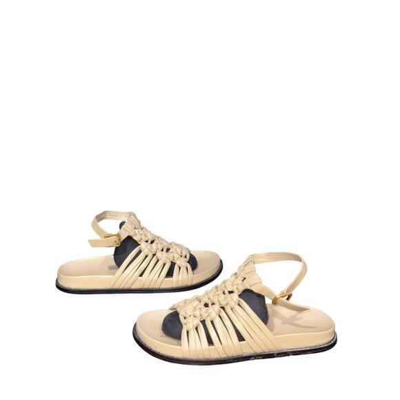 Massimo Dutti patent leather sandals size euro 41 - Picture 2 of 8